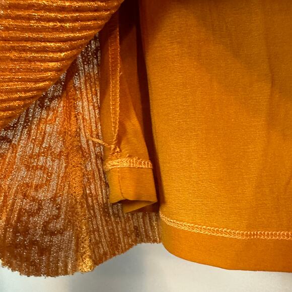 NWOT STINE GOYA Odis Gold Sequined Designer Plissé-Knitted Mini Dress SZ XS & S - Picture 9 of 16